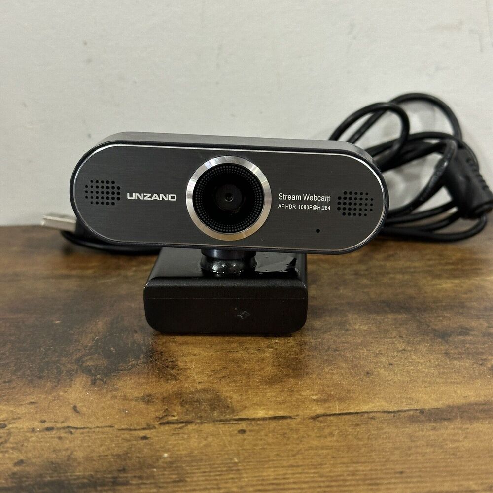 Unzano 1080P Webcam, HD Web Camera with Microphone, USB Camera for Computer